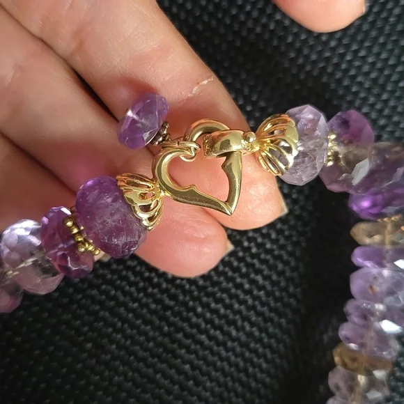 14KT Faceted Ametrine Necklace - Picture 3 of 11